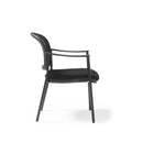 Joni Stacking Chair With Upholstered Seat & Mesh Back - NWOF