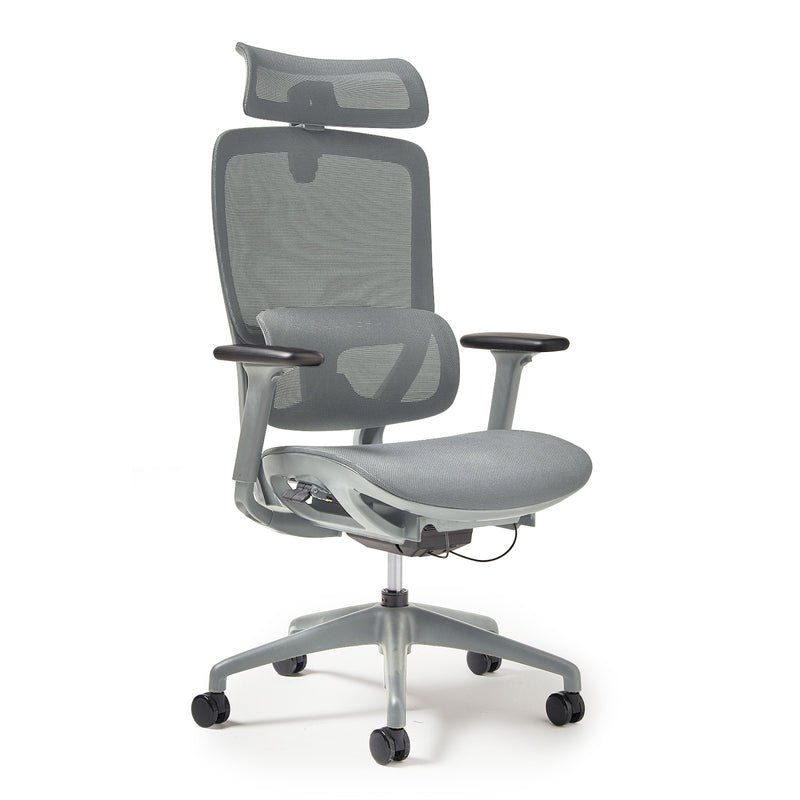 Kara High Back Executive Mesh Task Chair - Grey