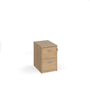 Universal Wooden Filing Cabinet With Silver Handles - Kendal Oak - NWOF
