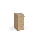 Universal Wooden Filing Cabinet With Silver Handles - Kendal Oak - NWOF