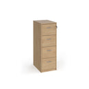Universal Wooden Filing Cabinet With Silver Handles - Kendal Oak - NWOF