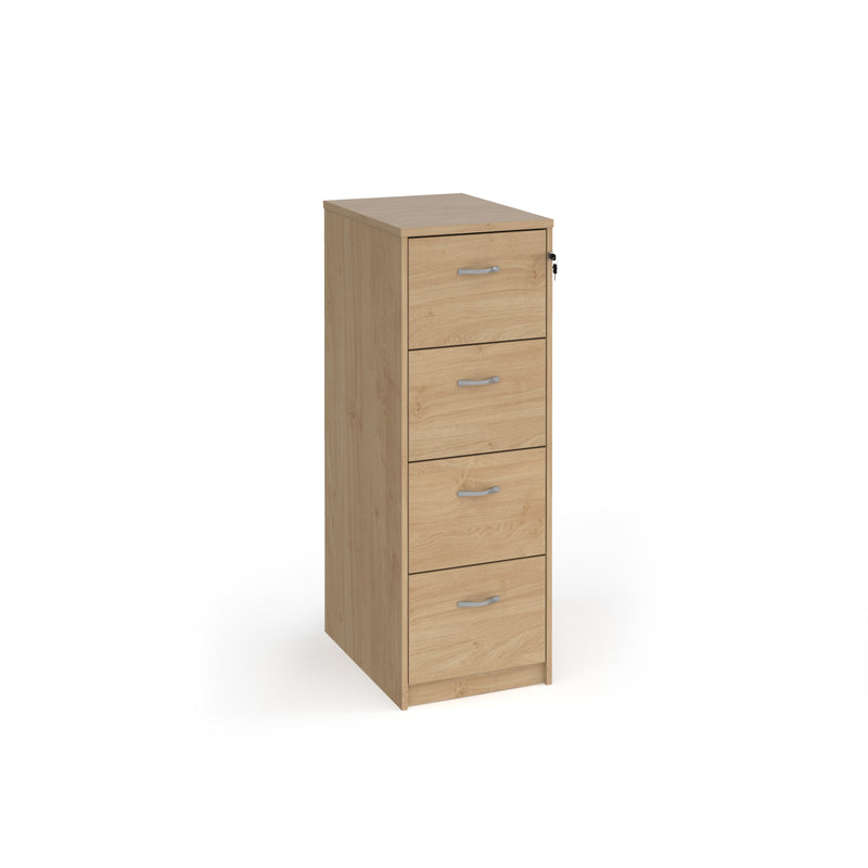 Universal Wooden Filing Cabinet With Silver Handles - Kendal Oak - NWOF
