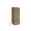 Universal Wooden Filing Cabinet With Silver Handles - Nebraska Oak - NWOF
