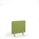 Lattice Acoustic Floor Standing Screen With Wooden Legs - NWOF