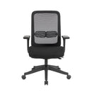 Lotus Mesh Back Operator Chair With Adjustable Arms & Fabric Seat