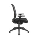 Lotus Mesh Back Operator Chair With Adjustable Arms & Fabric Seat