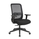 Lotus Mesh Back Operator Chair With Adjustable Arms & Fabric Seat