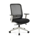 Lotus Mesh Back Operator Chair With Adjustable Arms & Fabric Seat