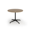 Dams Loft Circular Dining Table in Kendal Oak with sleek wood finish and modern round tabletop design.
