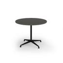 Dams Loft Circular Dining Table in Onyx Grey with smooth round surface and modern design, ideal for contemporary dining spaces.
