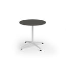 Dams Loft Circular Dining Table in Onyx Grey with sleek modern design and smooth round tabletop.