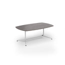 Loft Barrel Boardroom Table by Dams in grey oak finish, featuring a rustic barrel-shaped design and sturdy wooden surface.