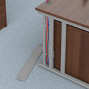 Maestro 25 Wave Desk With Cable Managed Leg - Walnut - NWOF