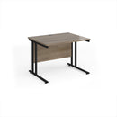 Maestro 25 800mm Deep Straight Desk With Cantilever Leg - Nebraska Oak - NWOF