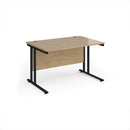 Maestro 25 800mm Deep Straight Desk With Cantilever Leg - Kendal Oak - NWOF
