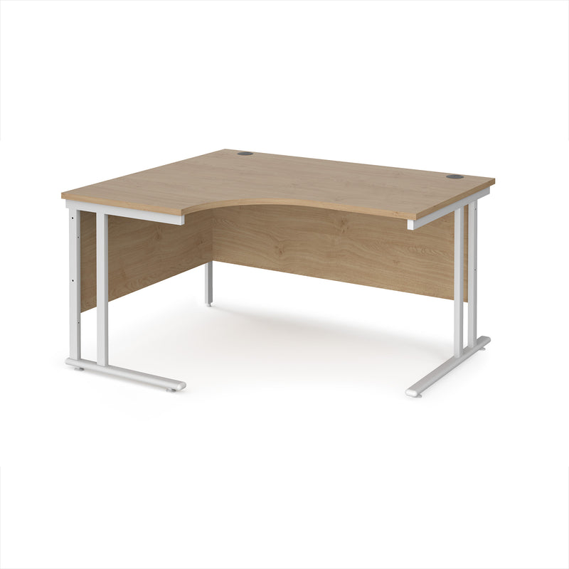 Maestro 25 Ergonomic Desk With Cantilever Leg - Kendal Oak - NWOF