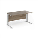 Maestro 25 800mm Deep Straight Desk With Cantilever Leg - Nebraska Oak - NWOF