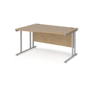 Maestro 25 Wave Desk With Cantilever Leg - Kendal Oak - NWOF