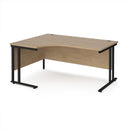 Maestro 25 Ergonomic Desk With Cantilever Leg - Kendal Oak - NWOF