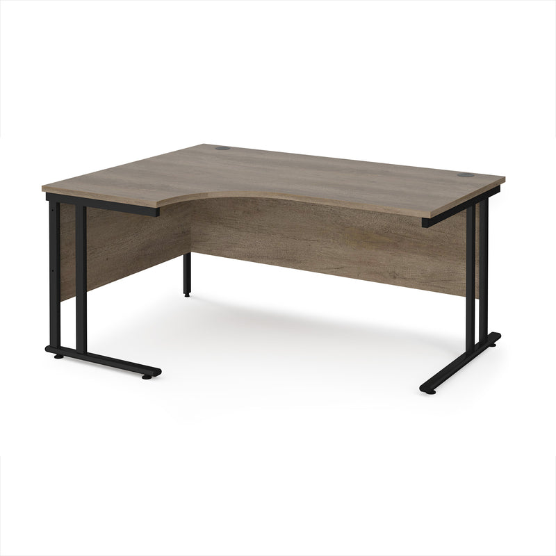 Maestro 25 Ergonomic Desk With Cantilever Leg - Nebraska Oak - NWOF