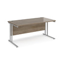 Maestro 25 800mm Deep Straight Desk With Cantilever Leg - Nebraska Oak - NWOF