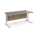 Maestro 25 800mm Deep Straight Desk With Cantilever Leg - Nebraska Oak - NWOF