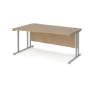 Maestro 25 Wave Desk With Cantilever Leg - Kendal Oak - NWOF