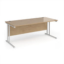 Maestro 25 800mm Deep Straight Desk With Cantilever Leg - Kendal Oak - NWOF