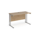 Maestro 25 600mm Deep Straight Desk With Cantilever Leg - Kendal Oak - NWOF
