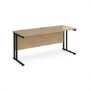 Maestro 25 600mm Deep Straight Desk With Cantilever Leg - Kendal Oak - NWOF