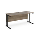Maestro 25 600mm Deep Straight Desk With Cantilever Leg - Nebraska Oak - NWOF