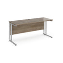 Maestro 25 600mm Deep Straight Desk With Cantilever Leg - Nebraska Oak - NWOF