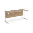 Maestro 25 600mm Deep Straight Desk With Cantilever Leg - Kendal Oak - NWOF