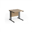 Maestro 25 800mm Deep Straight Desk With Cantilever Leg - Kendal Oak - NWOF