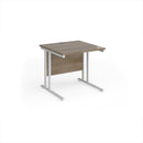 Maestro 25 800mm Deep Straight Desk With Cantilever Leg - Nebraska Oak - NWOF