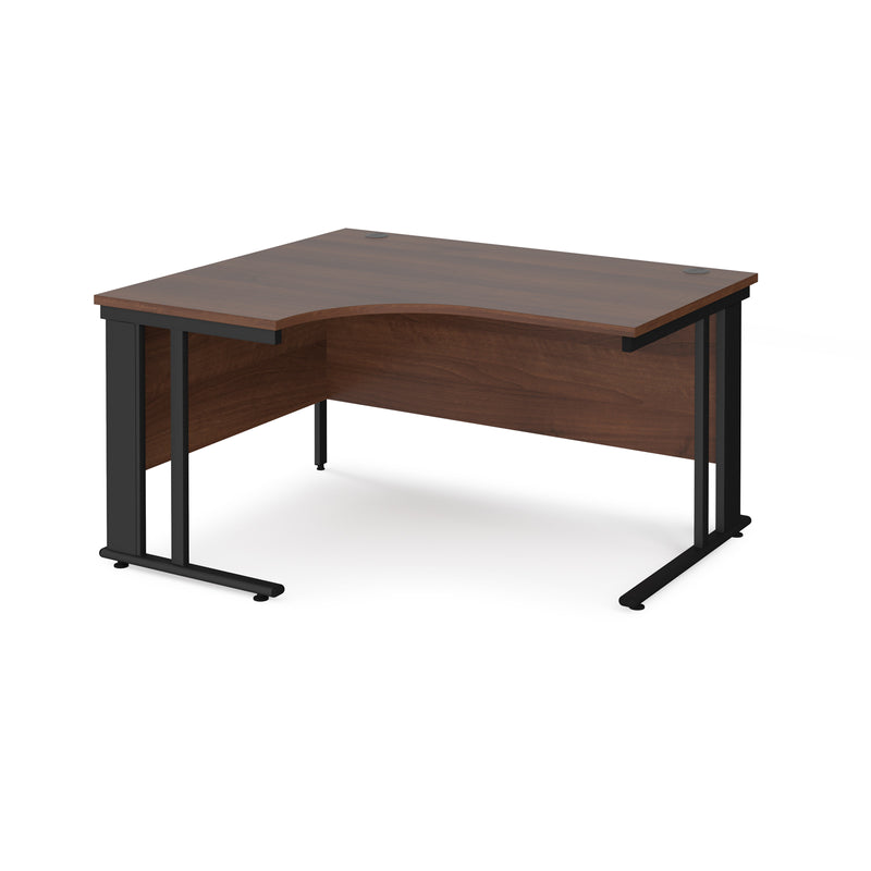 Maestro 25 Ergonomic Desk With Cable Managed Leg - Walnut - NWOF