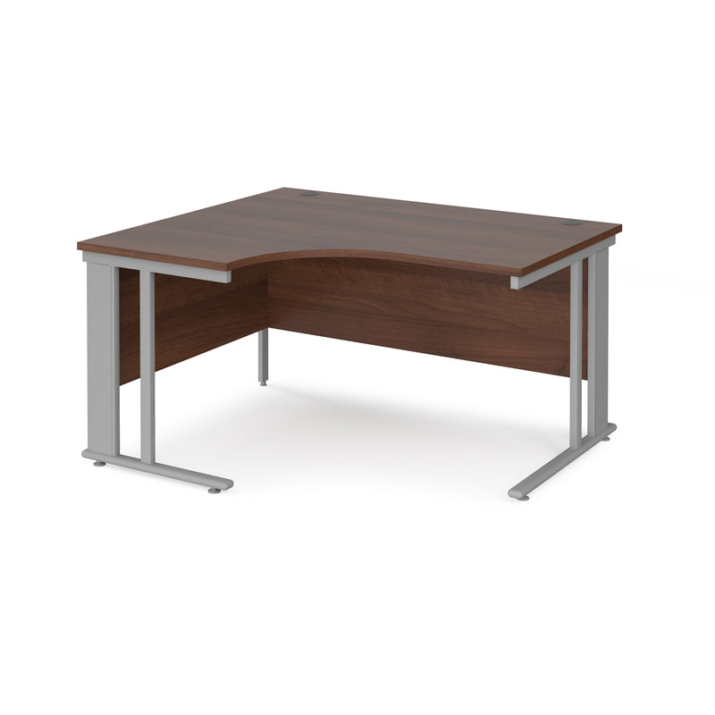 Maestro 25 Ergonomic Desk With Cable Managed Leg - Walnut - NWOF