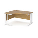 Maestro 25 Ergonomic Desk With Cable Managed Leg - Oak - NWOF