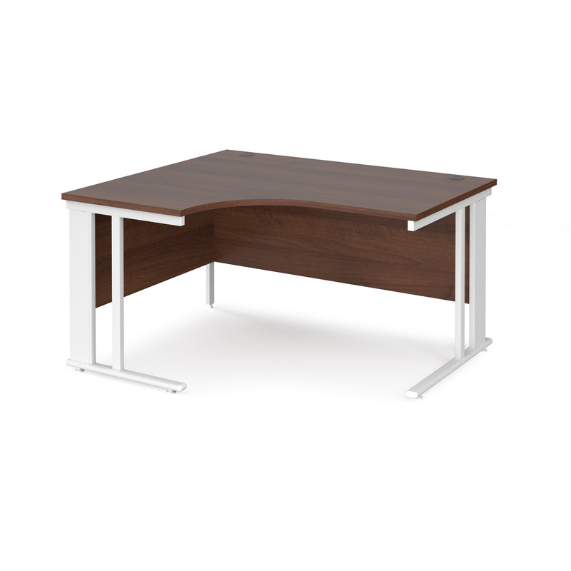 Maestro 25 Ergonomic Desk With Cable Managed Leg - Walnut - NWOF