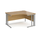 Maestro 25 Ergonomic Desk With Cable Managed Leg - Oak - NWOF