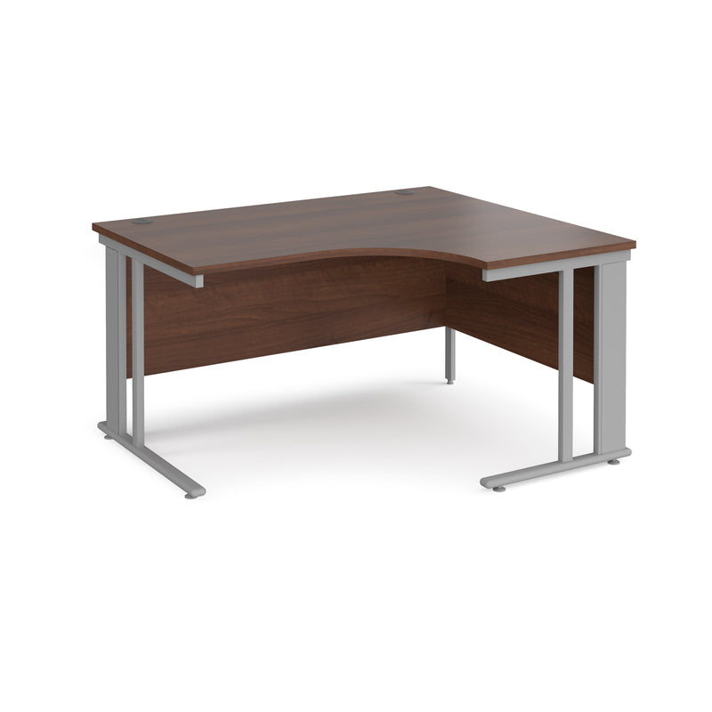 Maestro 25 Ergonomic Desk With Cable Managed Leg - Walnut - NWOF