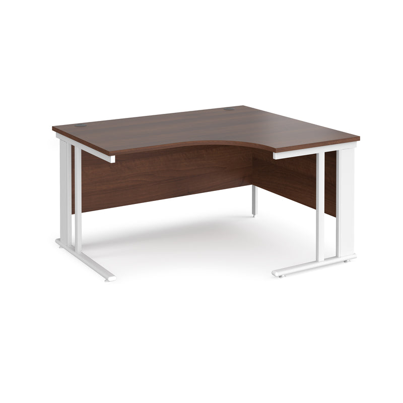 Maestro 25 Ergonomic Desk With Cable Managed Leg - Walnut - NWOF