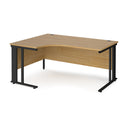 Maestro 25 Ergonomic Desk With Cable Managed Leg - Oak - NWOF