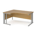 Maestro 25 Ergonomic Desk With Cable Managed Leg - Oak - NWOF