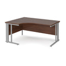 Maestro 25 Ergonomic Desk With Cable Managed Leg - Walnut - NWOF