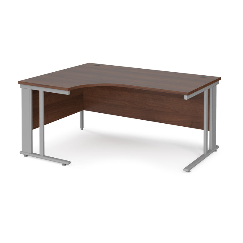 Maestro 25 Ergonomic Desk With Cable Managed Leg - Walnut - NWOF