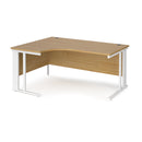 Maestro 25 Ergonomic Desk With Cable Managed Leg - Oak - NWOF