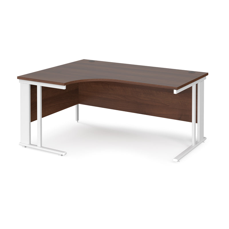 Maestro 25 Ergonomic Desk With Cable Managed Leg - Walnut - NWOF