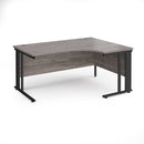 Maestro 25 Ergonomic Desk With Cable Managed Leg - Grey Oak - NWOF