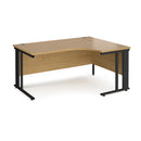 Maestro 25 Ergonomic Desk With Cable Managed Leg - Oak - NWOF